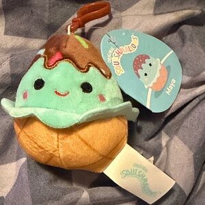 Squishmallows Maya Ice Cream Plush - Brown, Green, Tan
